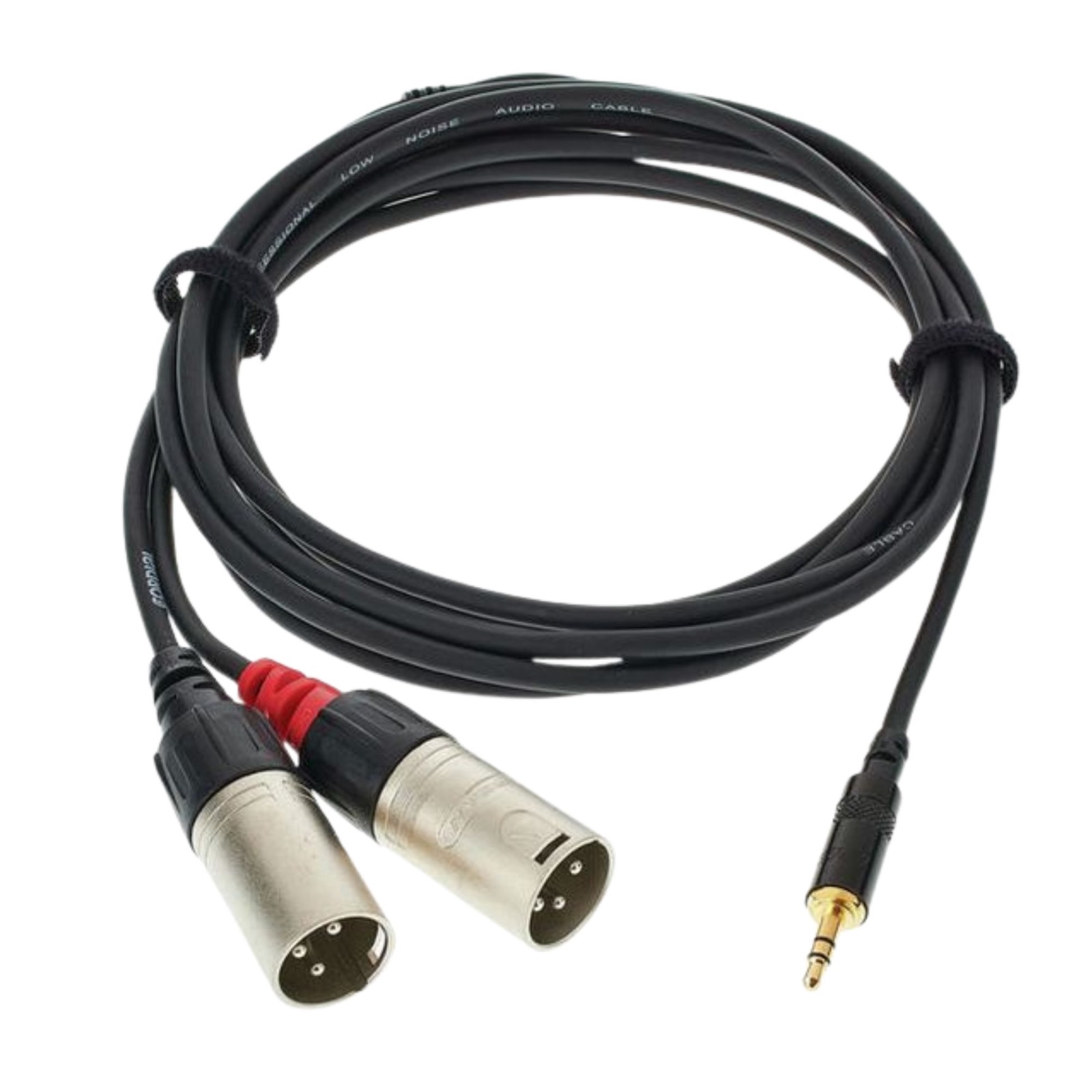 3.5 Jack auf 2x XLR M – Cordial - CFY 1.5 WMM-Long mieten – Rundumevent