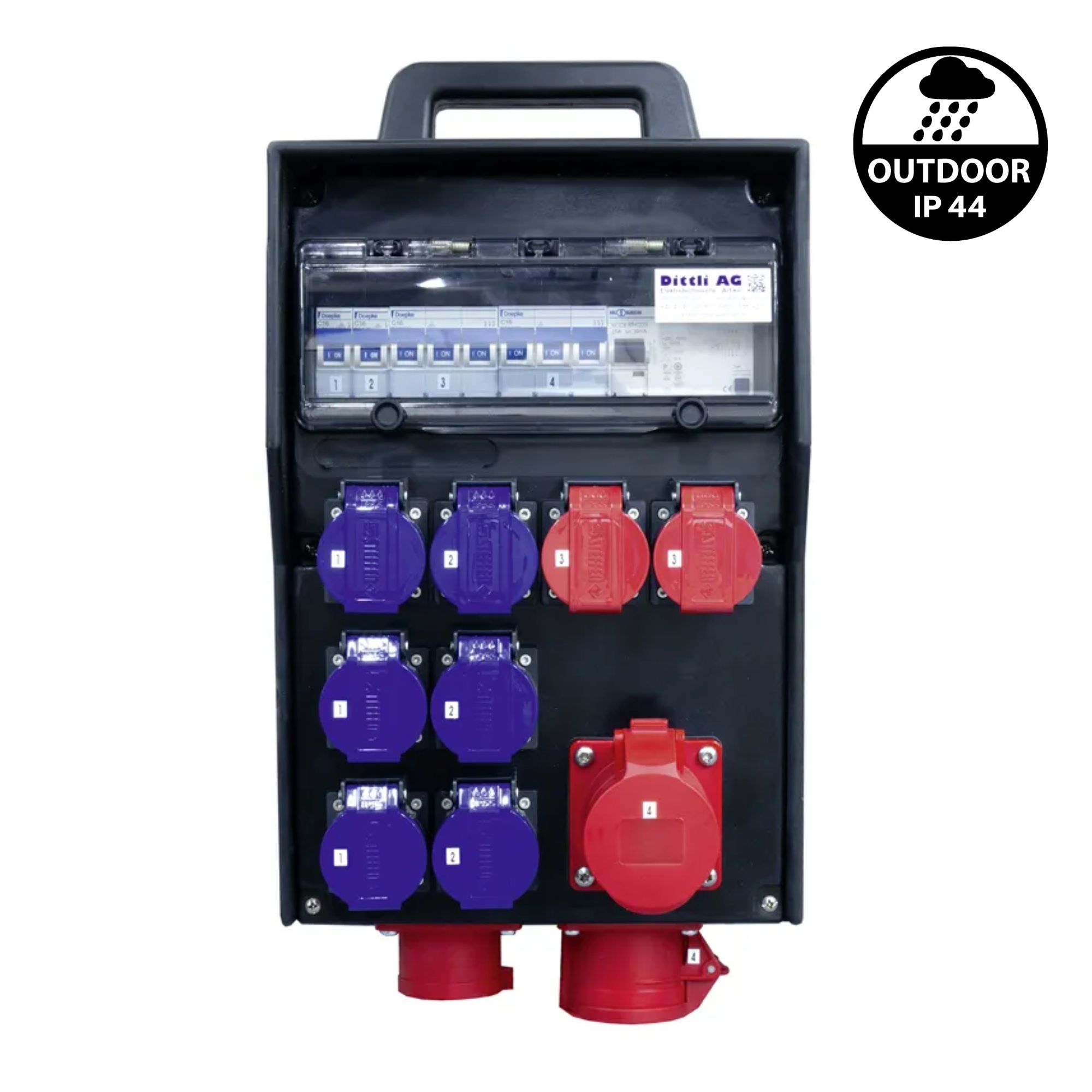 Baustromverteiler 16A IP44 mieten – Rundumevent