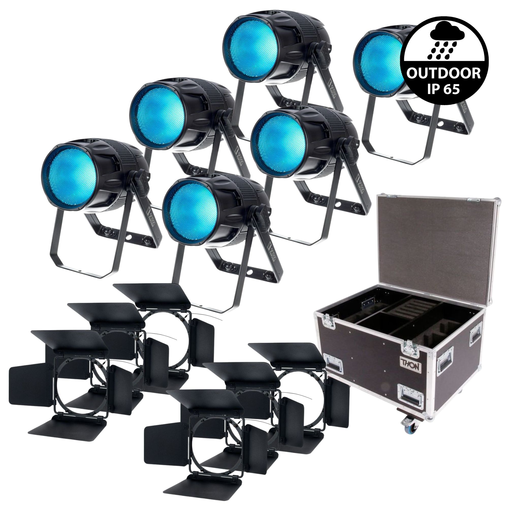 Bühnenlicht Set mieten 6er mieten – Rundumevent