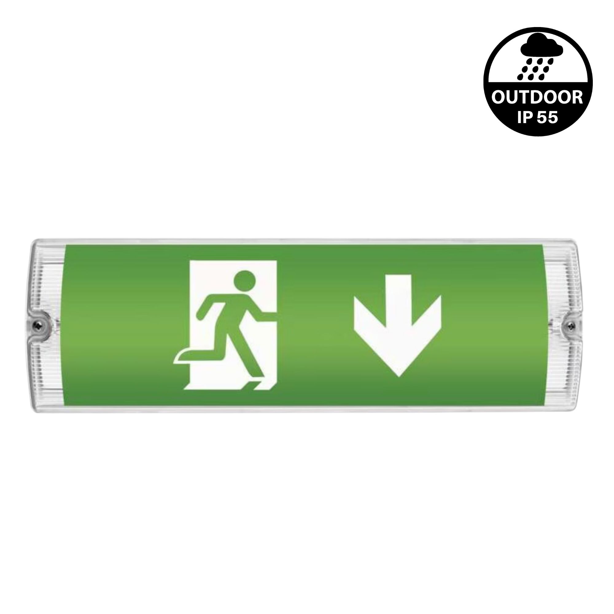 Fluchtwegleuchte Akkugestützt Outdoor mieten – Rundumevent