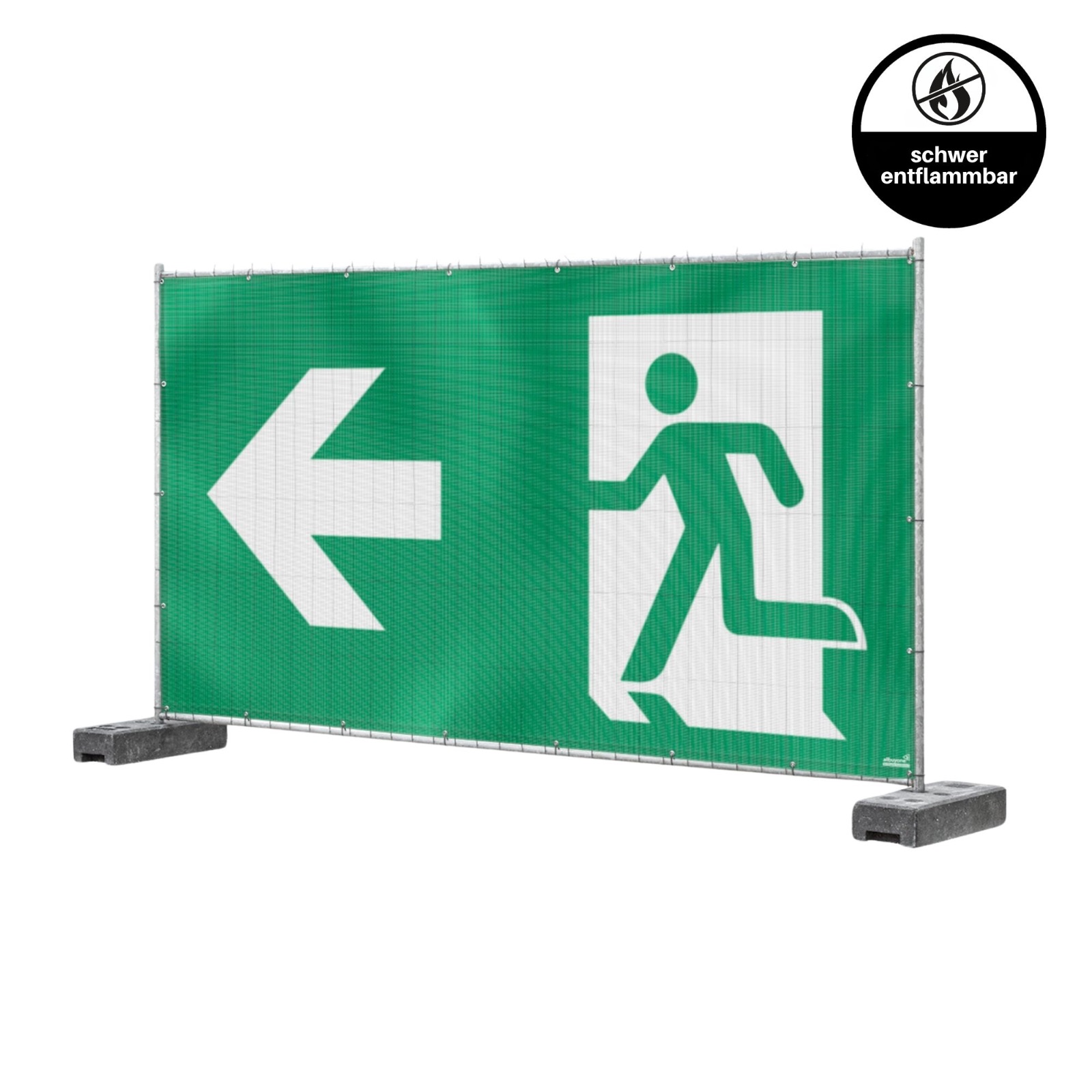 Notausgangsbanner mieten – Rundumevent