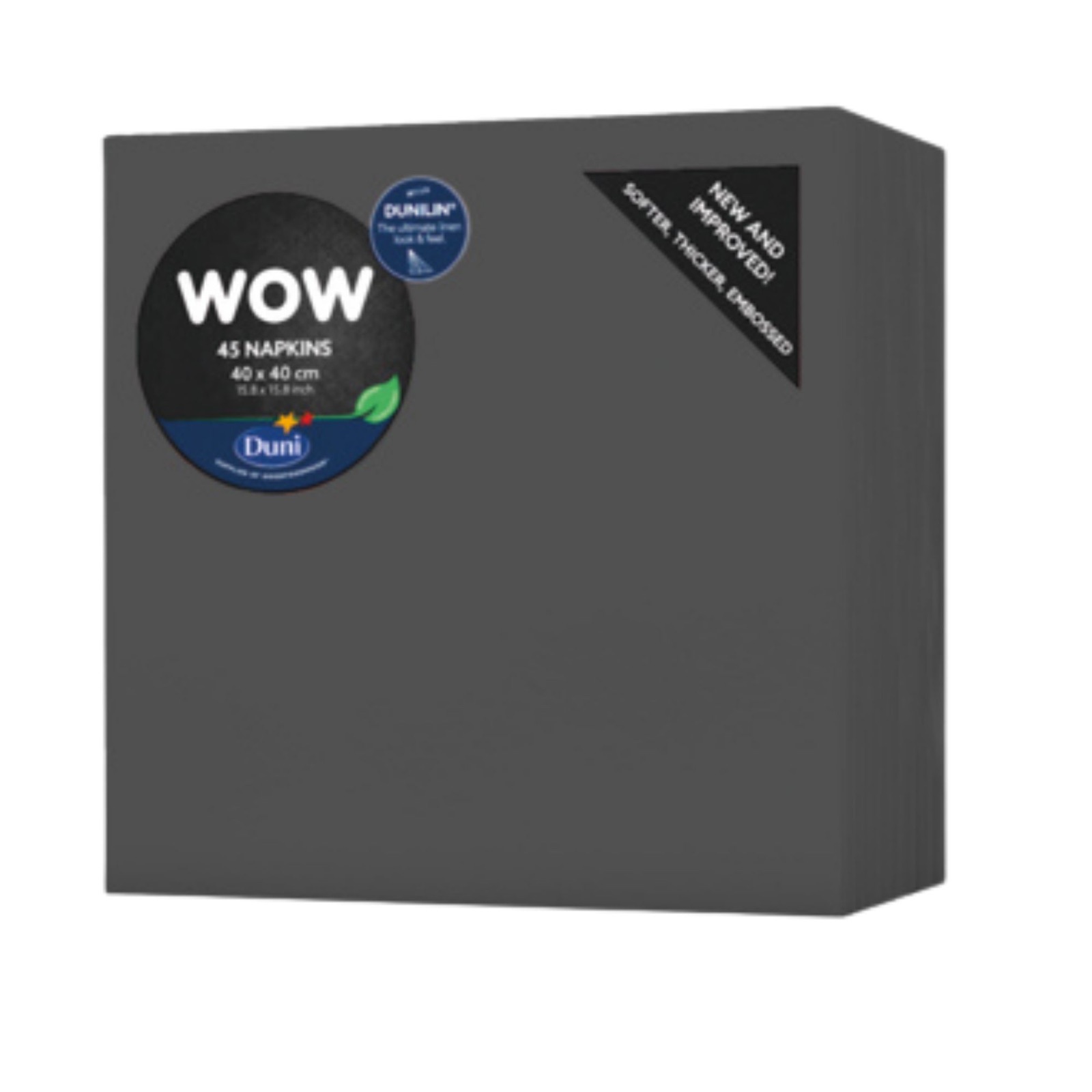 Servietten – 40 x 40 cm, schwarz, 45 St mieten – Rundumevent