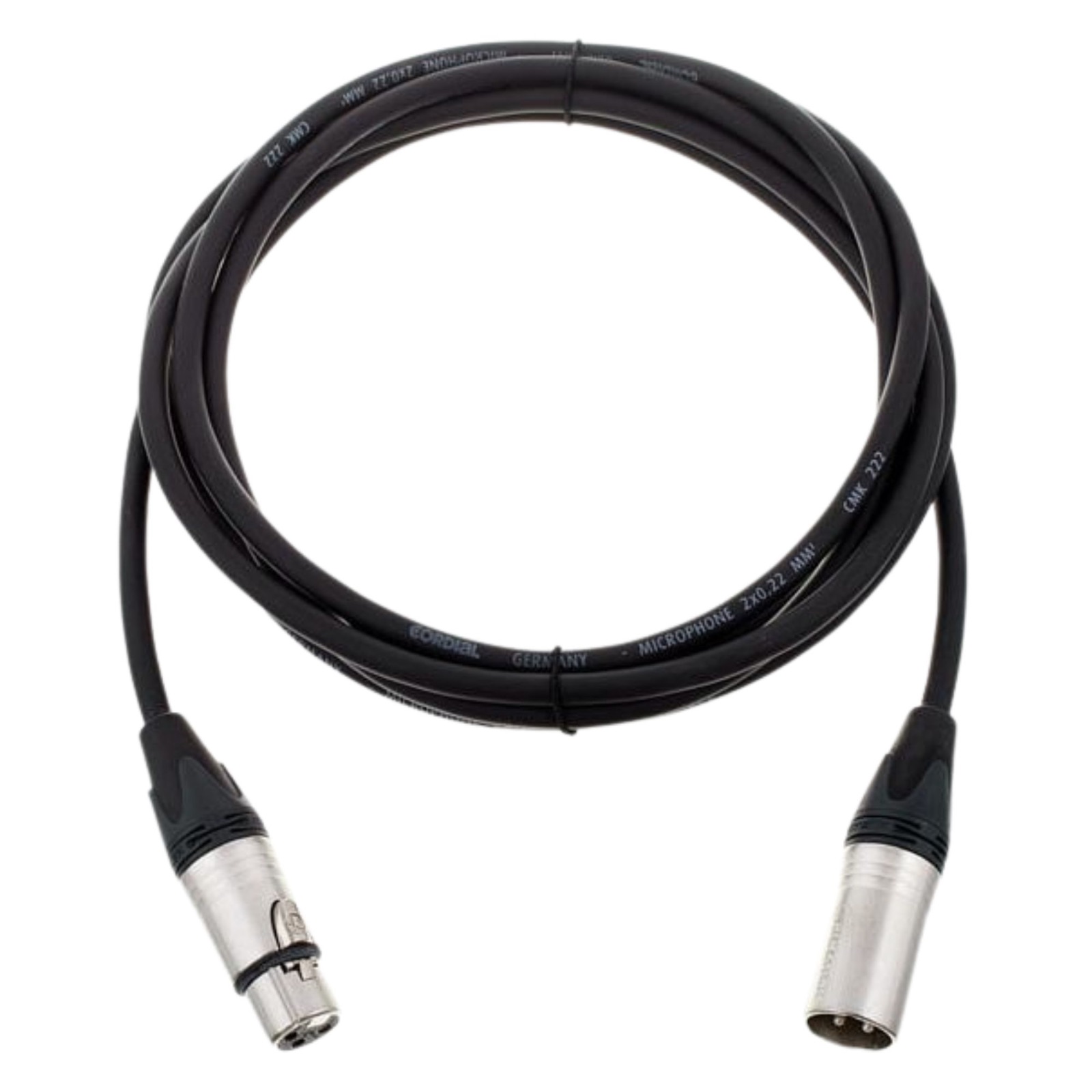 XLR Kabel – Cordial - CTM 3 FM-BK mieten – Rundumevent
